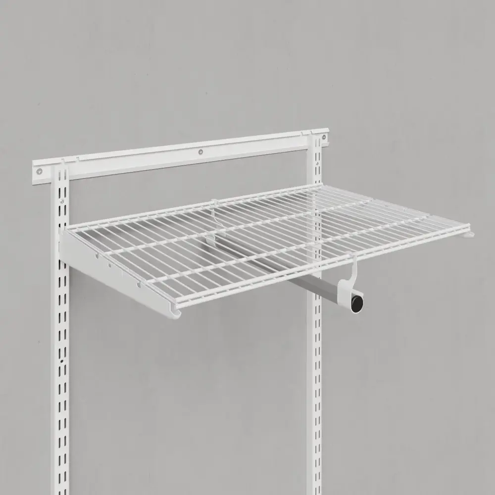 Вешалка 41x9.6x3 см металл цвет белый ТИТАН-GS STLM-2106172