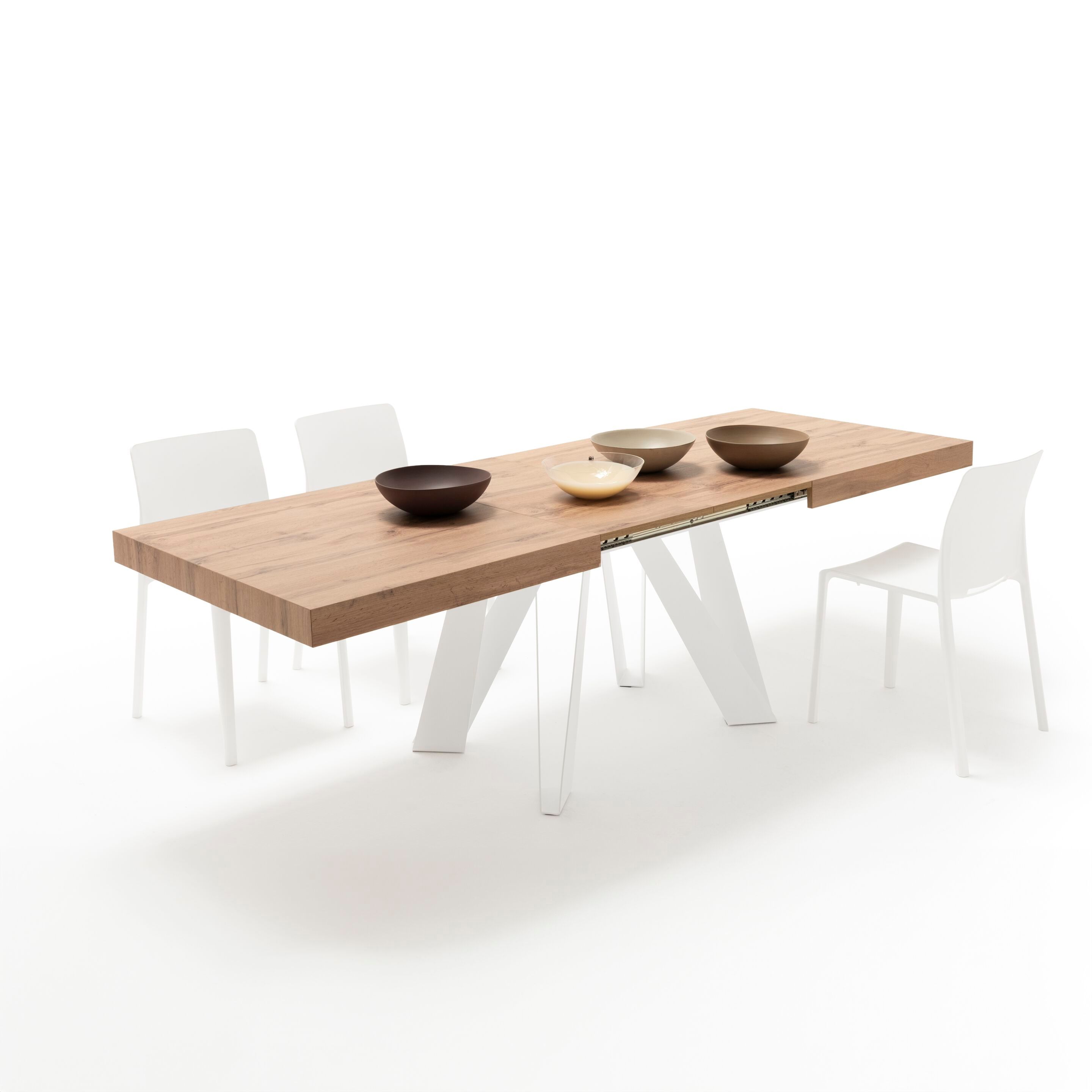 Выдвижной прямоугольный стол из железа с меламиновой столешницей Mobili Fiver ROMINA ARCH-00069646 - Вид №56