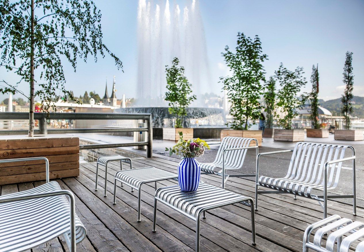 Стальное садовое кресло с подлокотниками Hay Палисад ARCH-00128999 - Вид №8