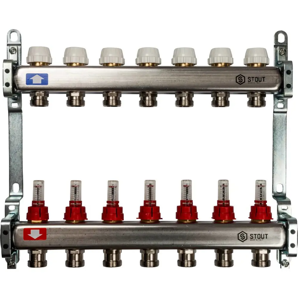 Коллектор с расходомерами Stout SMS 0917 000007 на 7 выходов