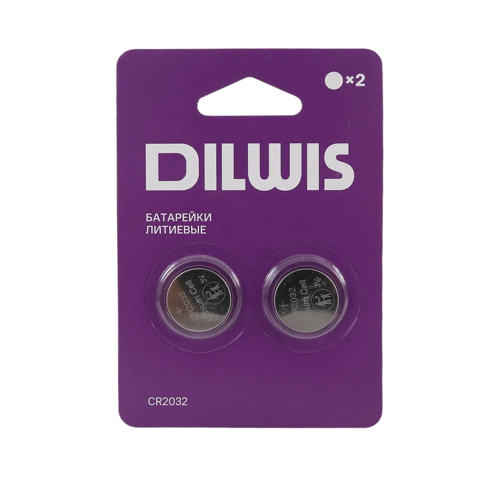 Батарейка литиевая DILWIS CR2032 2 шт STLM-2133736