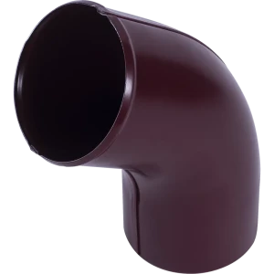 Колено сливное D90 мм цвет вишня