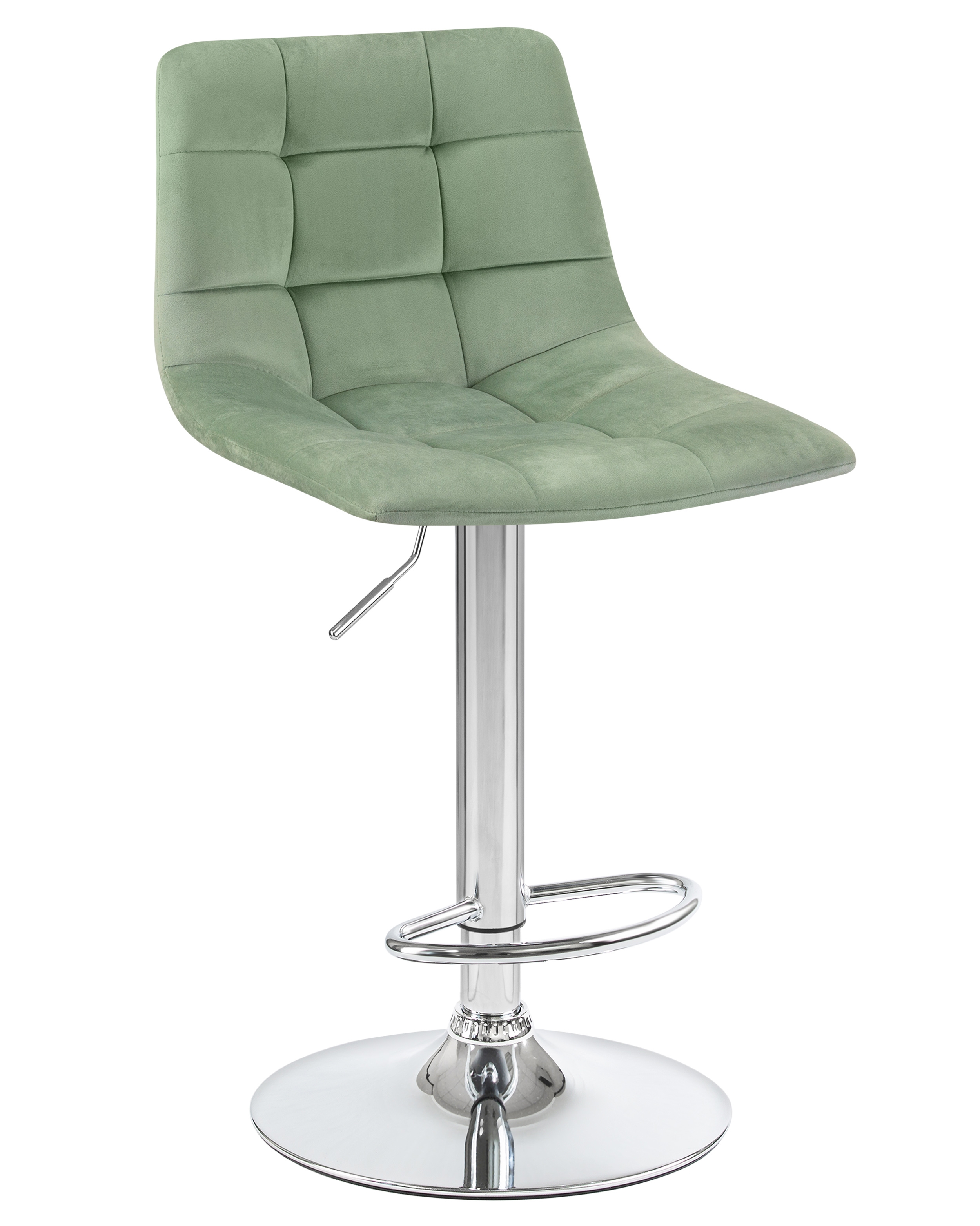 92707657 Барный стул Tailor LM 47х92х49см велюр цвет зеленый STLM-0536271 DOBRIN