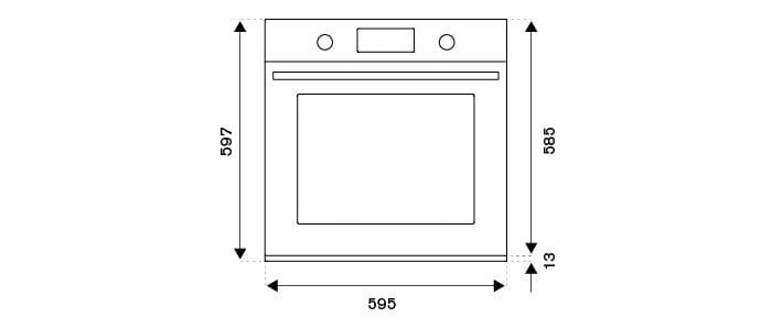 Многофункциональная электрическая духовка steam assist Bertazzoni ARCH-00007201 - Вид №2