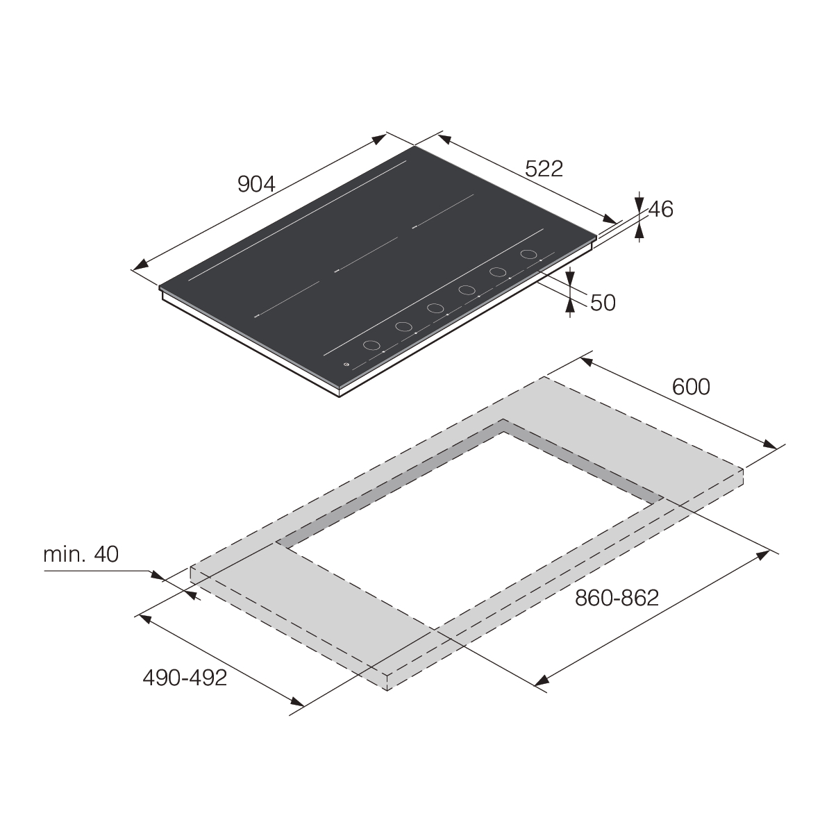 5485194 Индукционная варочная поверхность Asko HID956MC STDN-0127431 - Вид №5