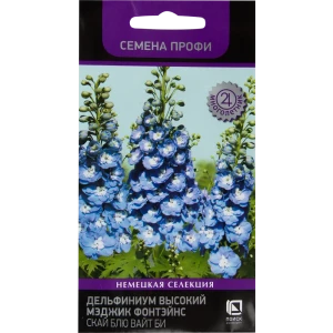Дельфиниум «Мэджик Фонтэйнс Скай» бело-голубой 82476792 STLM-2076746