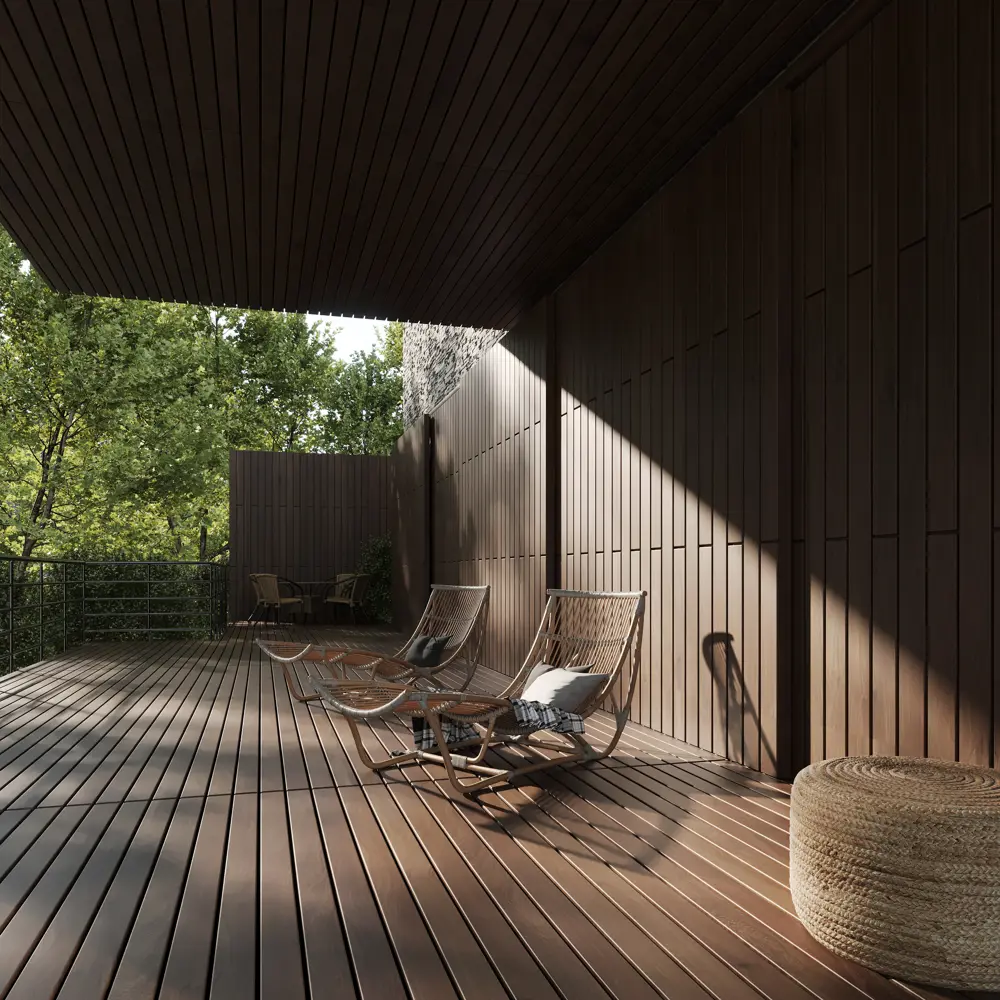 Планкен импрегнированный 20x120x2000 мм хвоя прямой с фаской угла РУСШПАЛА STLM-2046211 - Вид №5