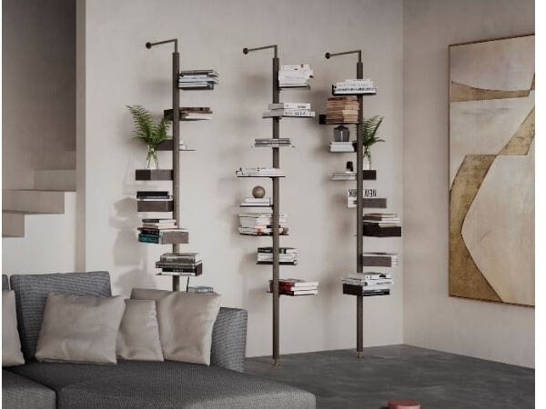 Книжный шкаф из массива дерева и стекла Pacini & Cappellini Octagon ARCH-00074375