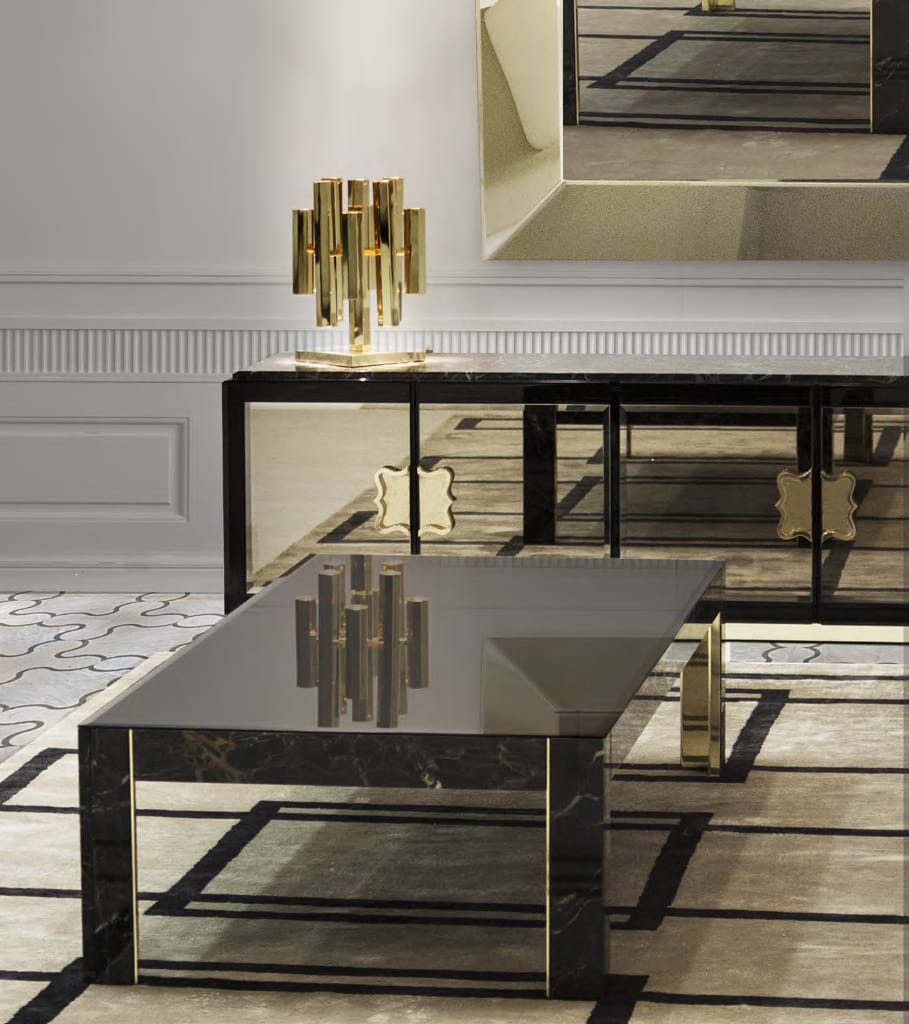 Гостиная мраморный низкий прямоугольный журнальный столик Formitalia ARCH-00113693 - Вид №1