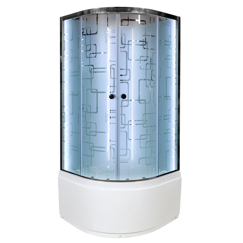 L 901 с гидромассажем Душевая кабина DETO Серия L ЕМ4510 N LED с гм. - Вид №18