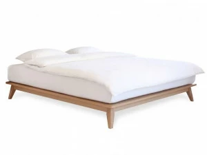 Heavens Двуспальная кровать из лакированного дуба Sommier Enzo