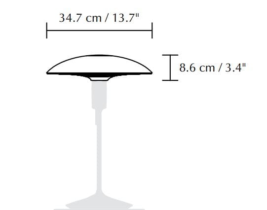Светодиодная настольная лампа с порошковым покрытием UMAGE Manta Ray ARCH-00133850 - Вид №5
