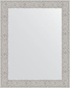 BY 3006 Зеркало в багетной раме - волна алюминий 46 mm EVOFORM Definite
