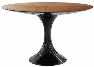 GANSK Круглый обеденный стол из фанерованной древесины  G3001