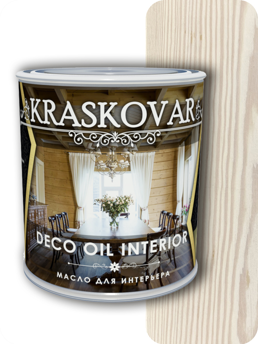 90234446 Масло для интерьера Deco Oil Interior Белоснежный 0.75 л STLM-0142596 KRASKOVAR