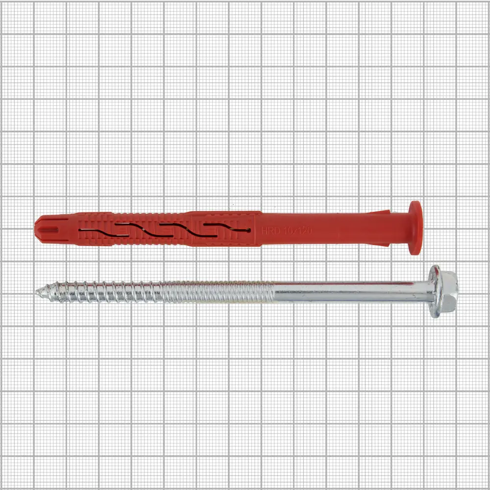 Дюбель фасадный Hilti HRD-H 10x120 мм нейлон/оцинкованная сталь цвет красный 20 шт. 82656585 STLM-2162006  - Вид №3