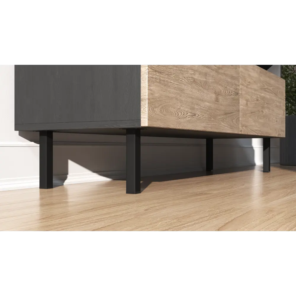 Ножка для мебели квадратная 25x25 мм высота 150 мм черная EDSON STLM-2045142 - Вид №1