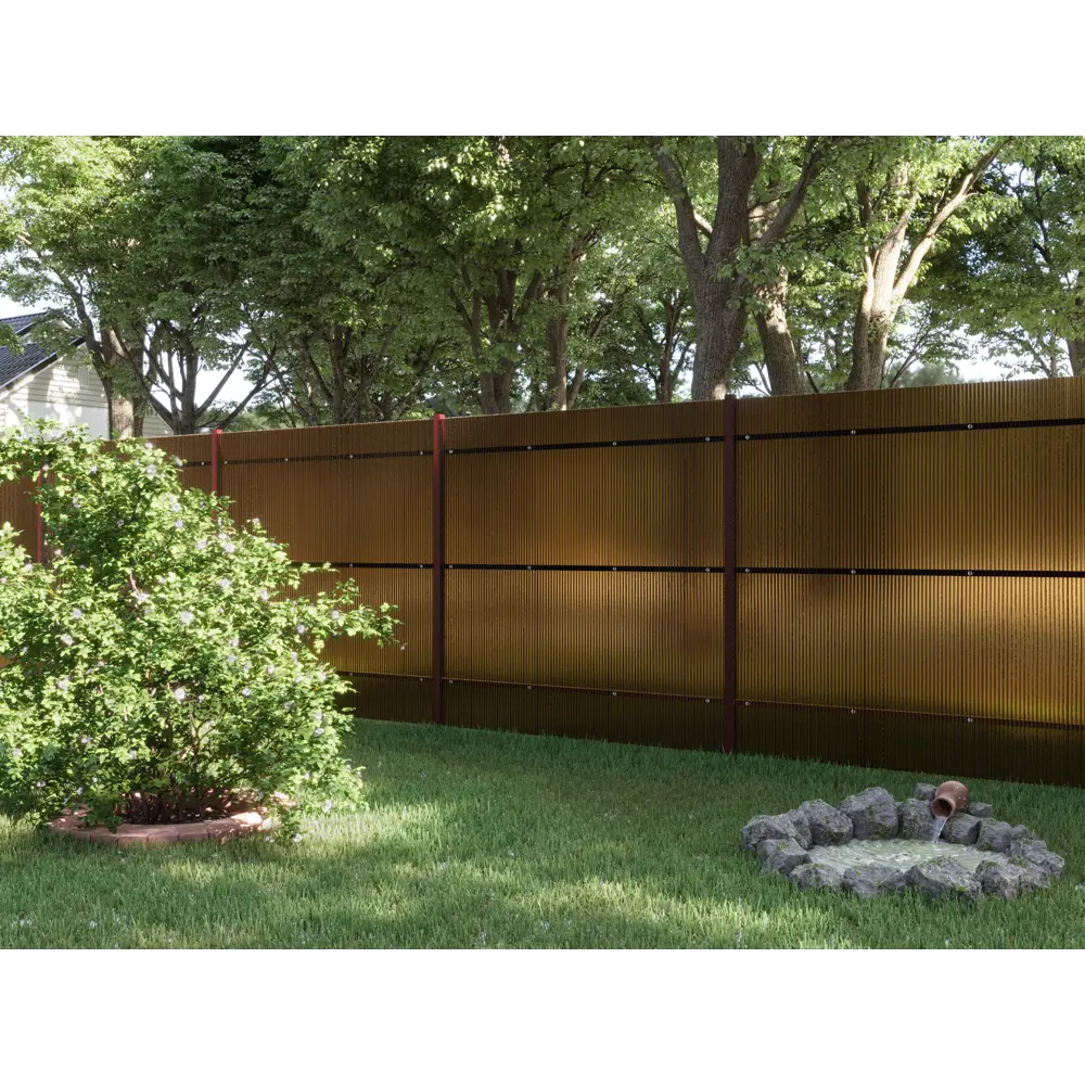 Поликарбонат сотовый Киви 6 мм 1.05x2 м янтарный 25% STLM-2036311 - Вид №3