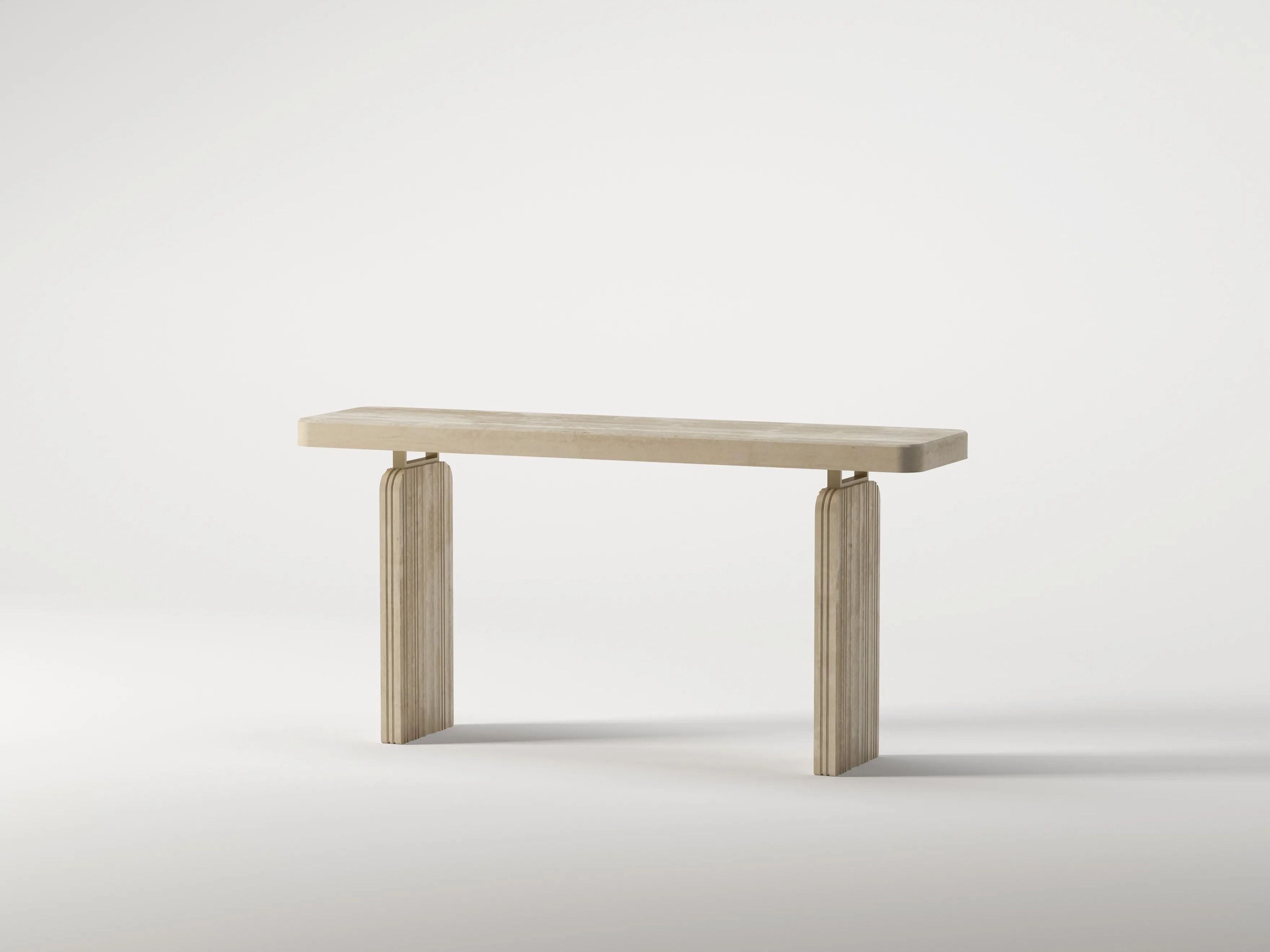 Прямоугольная консоль из травертина Davani Purity ARCH-00072508 - Вид №22