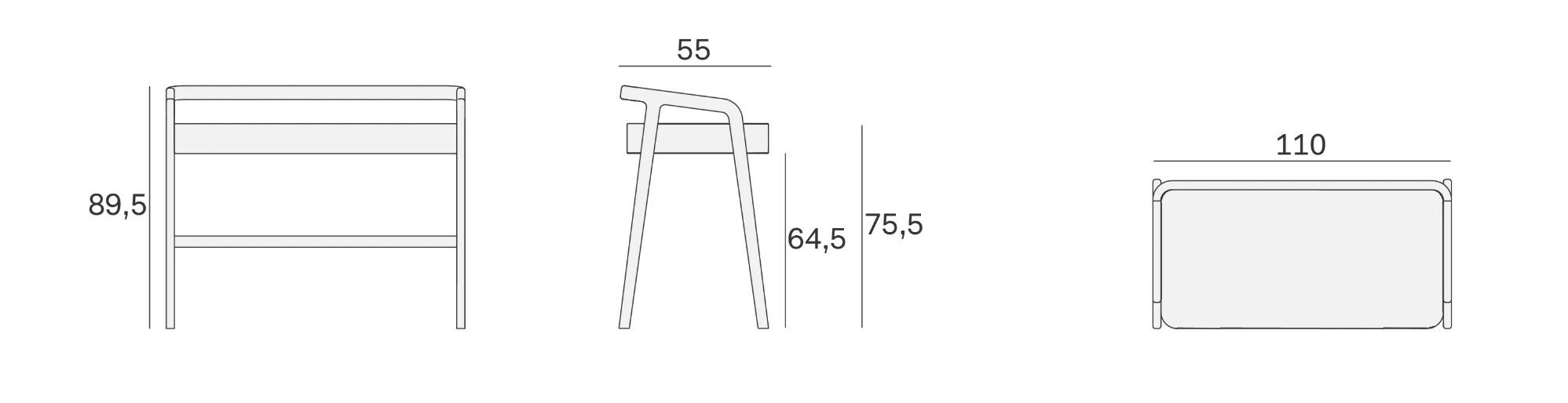 Деревянный письменный стол Novamobili KNOT ARCH-00034235 - Вид №5