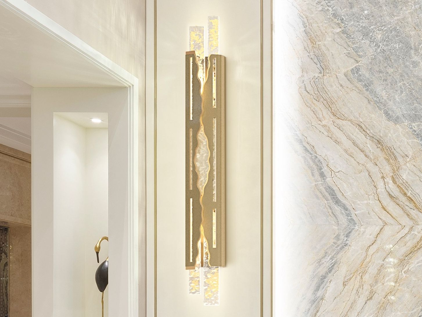 Настенный светильник / потолочный светильник из стали и стекла Patrizia Volpato Flow ARCH-00140745 - Вид №5