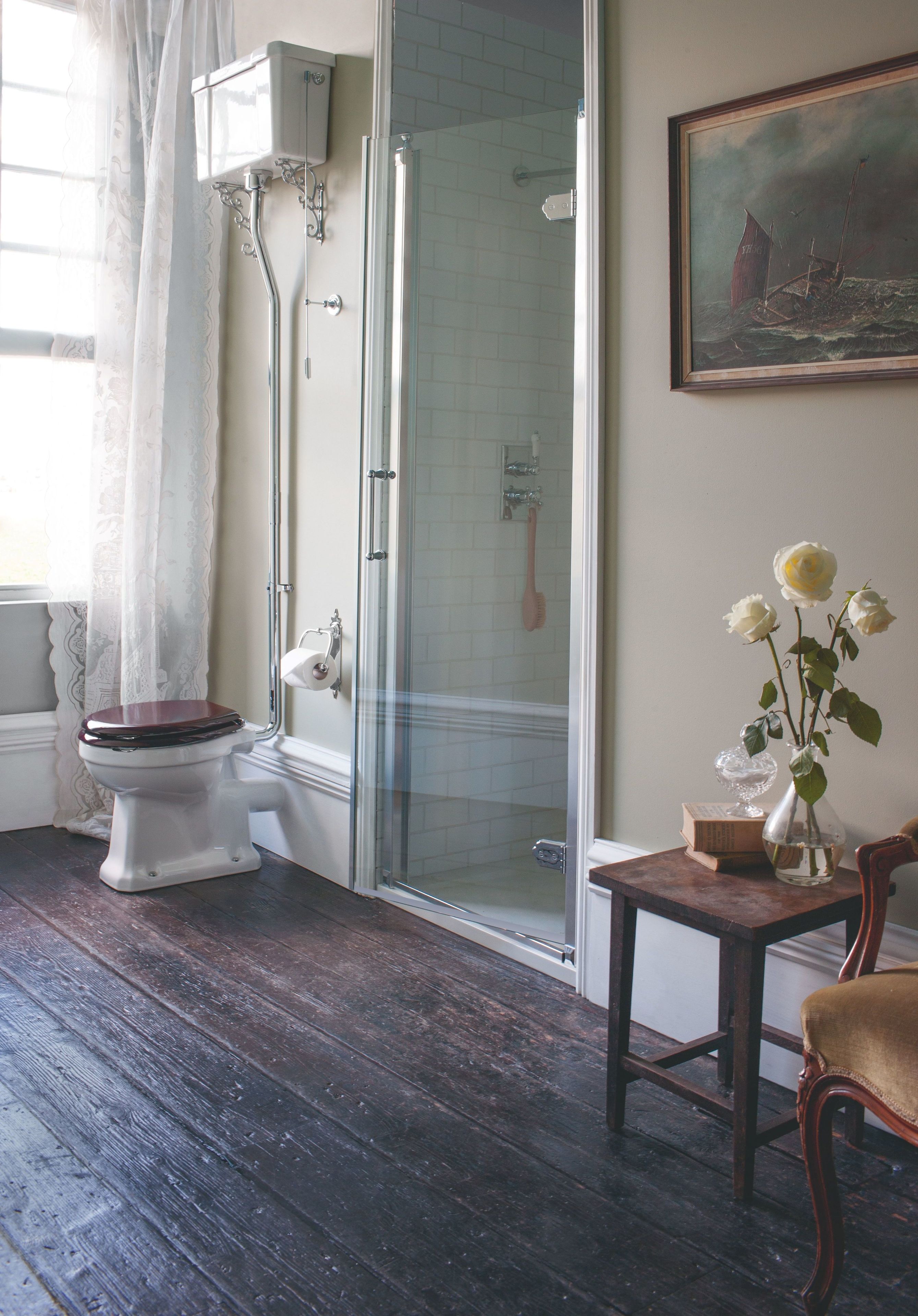 Туалет в оконном шкафу с напольной внешней кассетой Burlington Wc in porcellana ARCH-00112851 - Вид №4