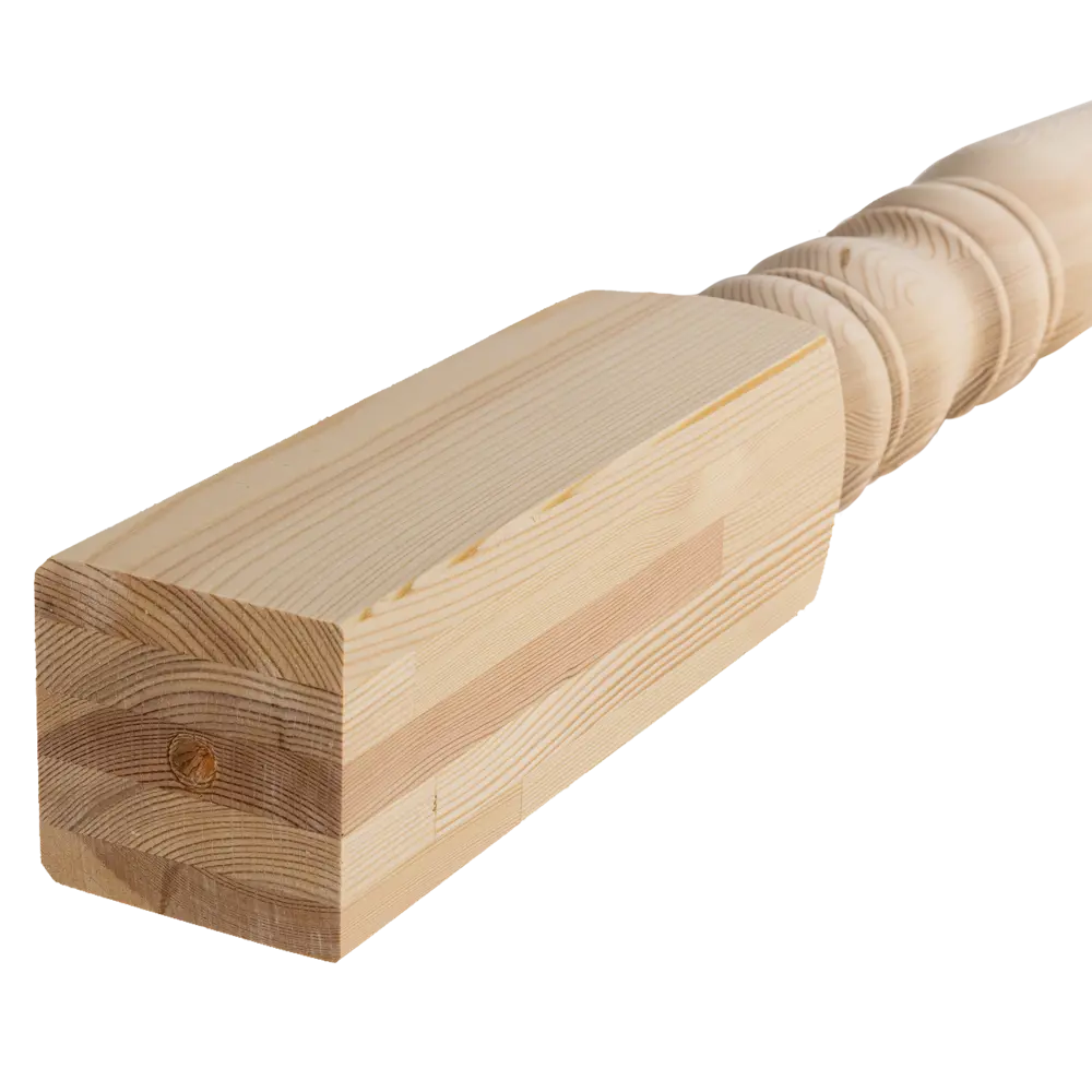 Столб лестничный сращенный хвоя сорт Экстра Яблоко 100x100x1100 мм 81990092 STLM-2054652 Santreyd - Вид №3