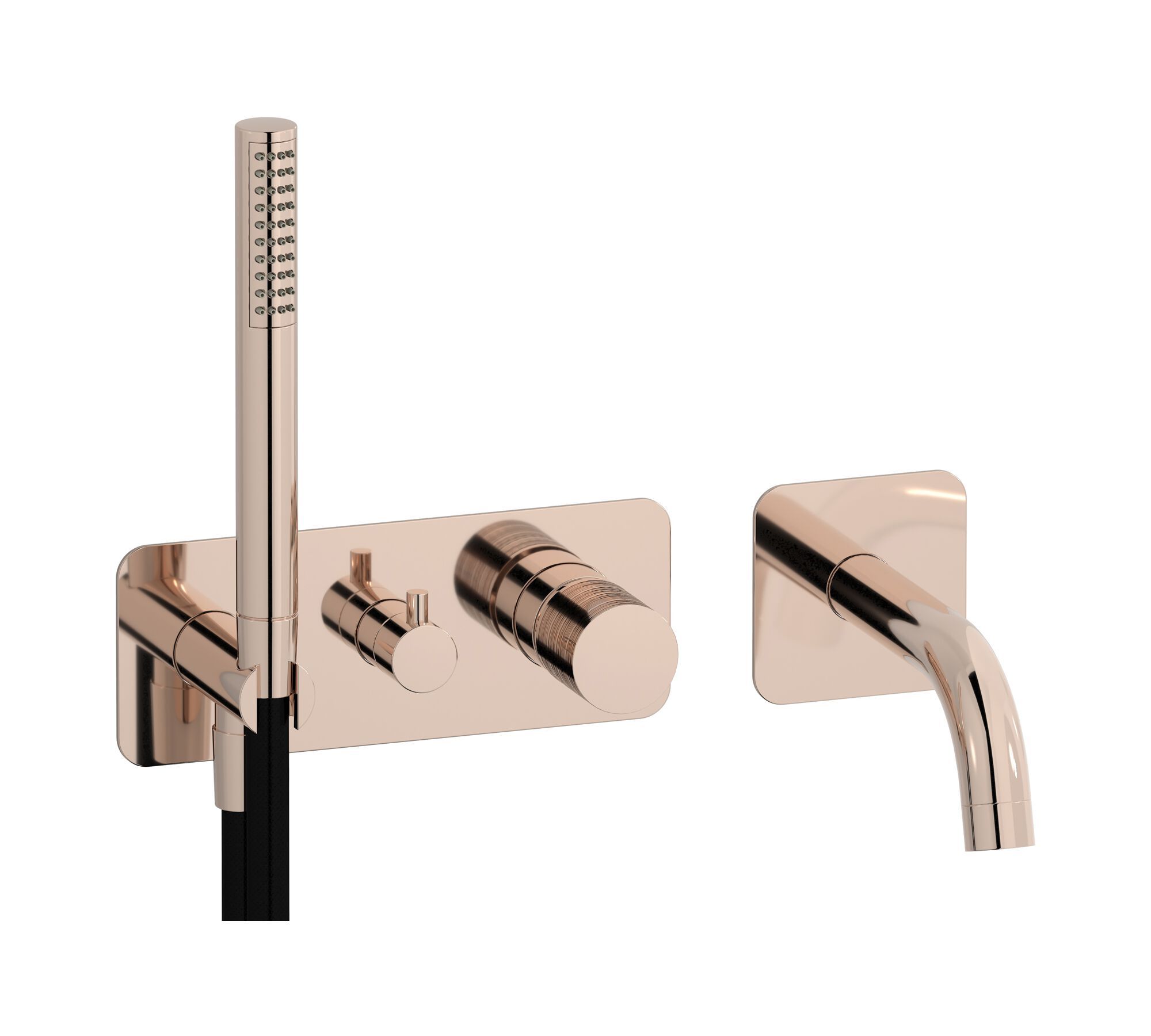 Встраиваемый смеситель для душа с 4 отверстиями и ручным душем IB винил ARCH-00147926 - Вид №9