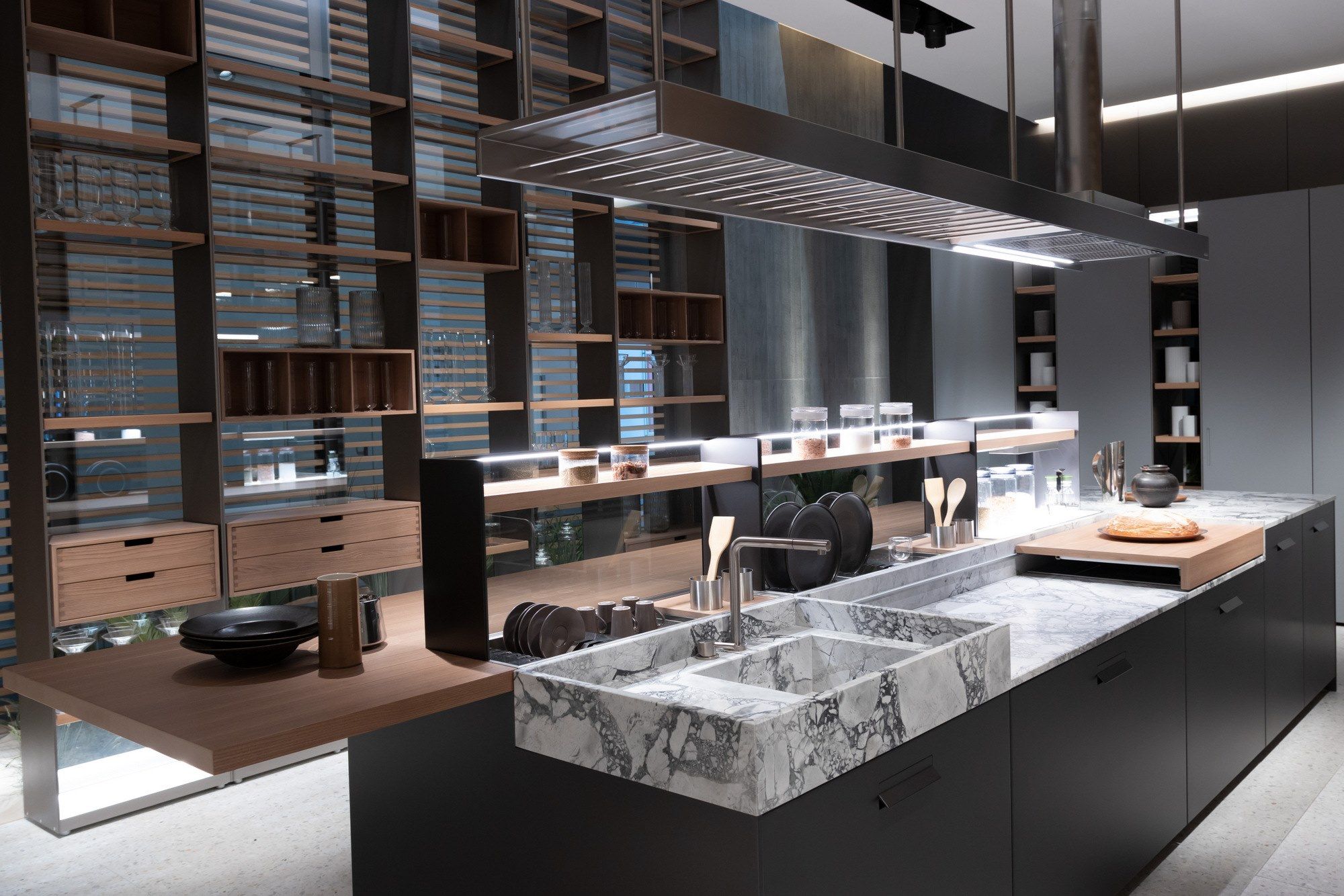 Кухня с островом с ручками ERNESTOMEDA ARCH-00094590 - Вид №3