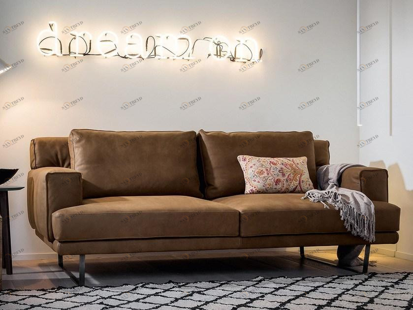 Dall'Agnese 3-х местный кожаный диван sun-id-1468643