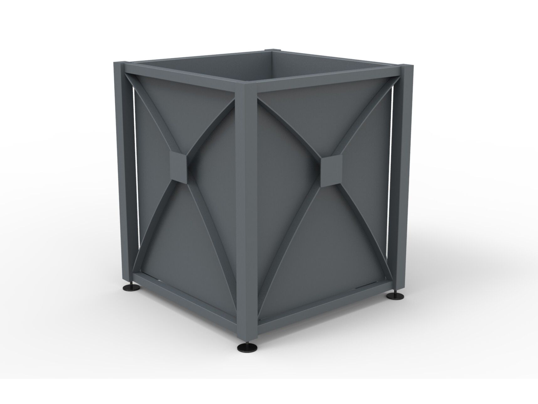 Квадратная стальная плантатор Studio Città STORICA ARCH-00054059