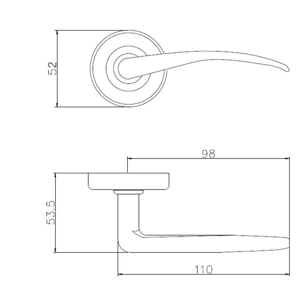 Дверные ручки Edson E 015-S графит для межкомнатных дверей 85169385 STLM-0059376 - Вид №3