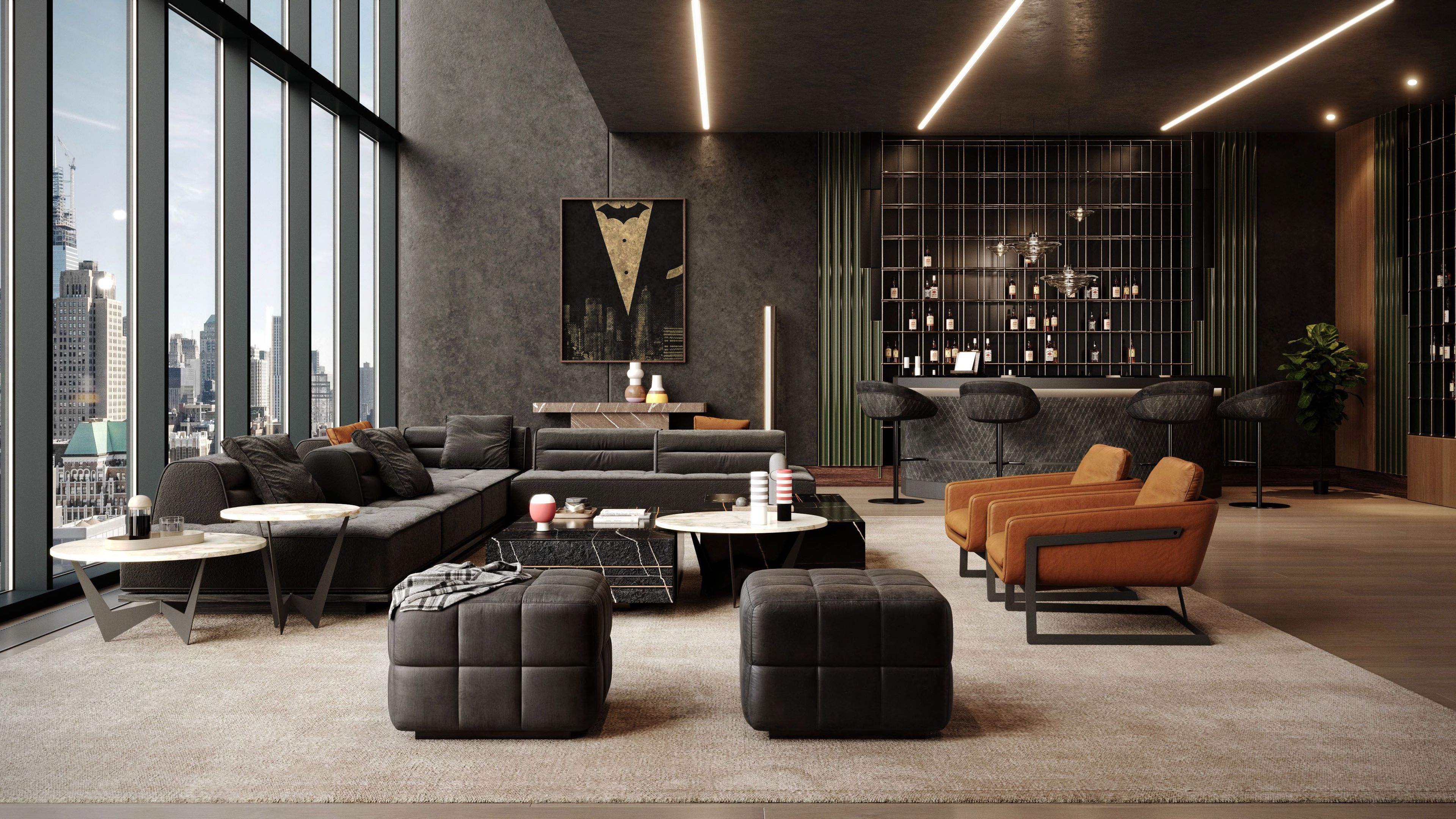 Квадратный пуф Wayne Enterprises Home Collection WE-145 ARCH-00009332 - Вид №3