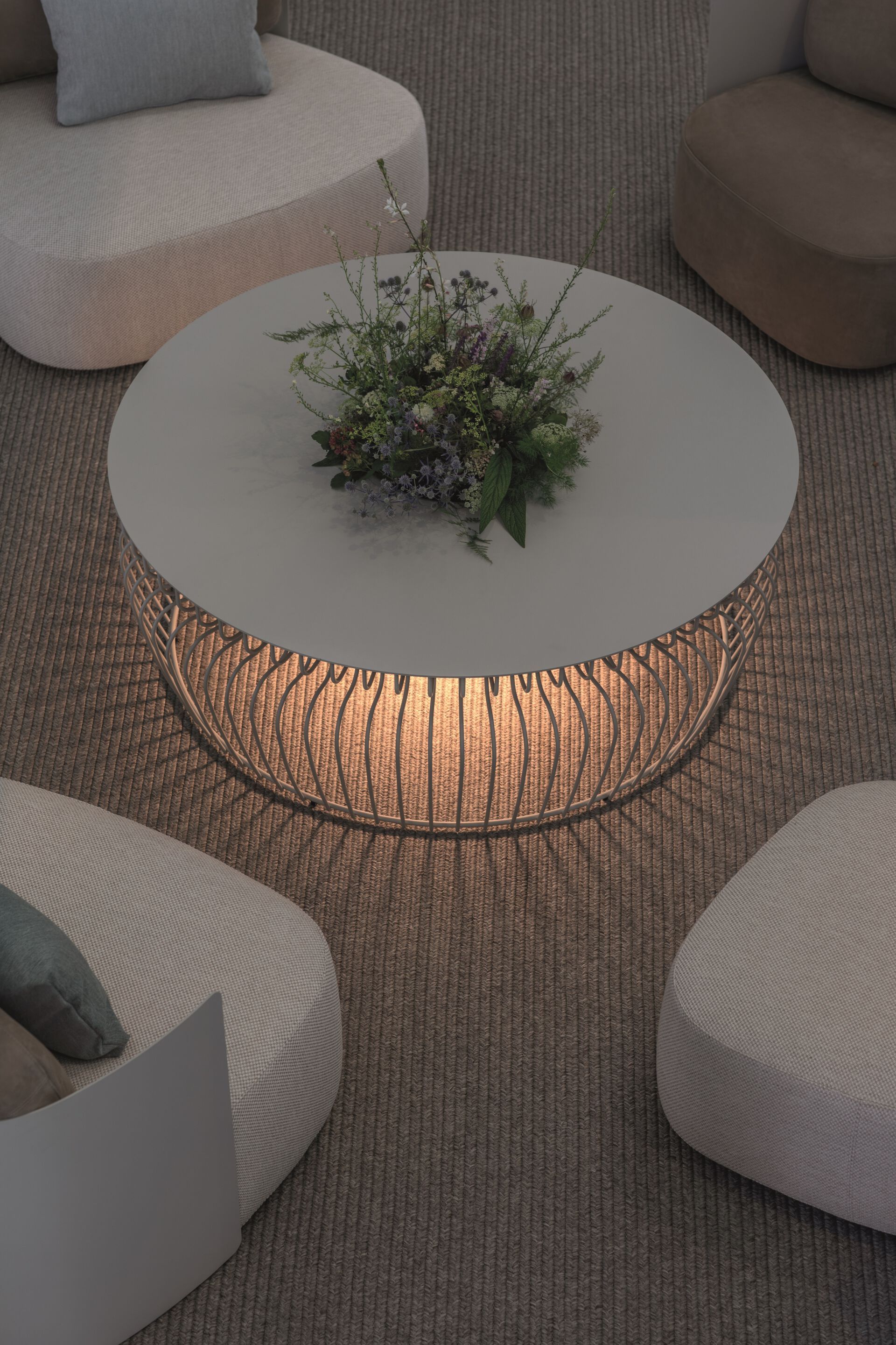 Круглый металлический журнальный столик Natevo Атолл ARCH-00045139 - Вид №6