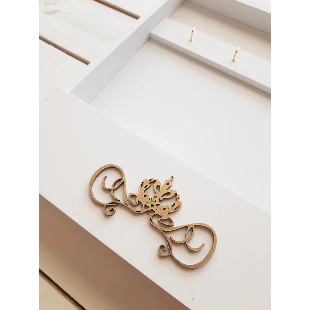 Ключница с полкой 22x28x6 мм МДФ цвет белый Santreyd STLM-2140019 - Вид №1