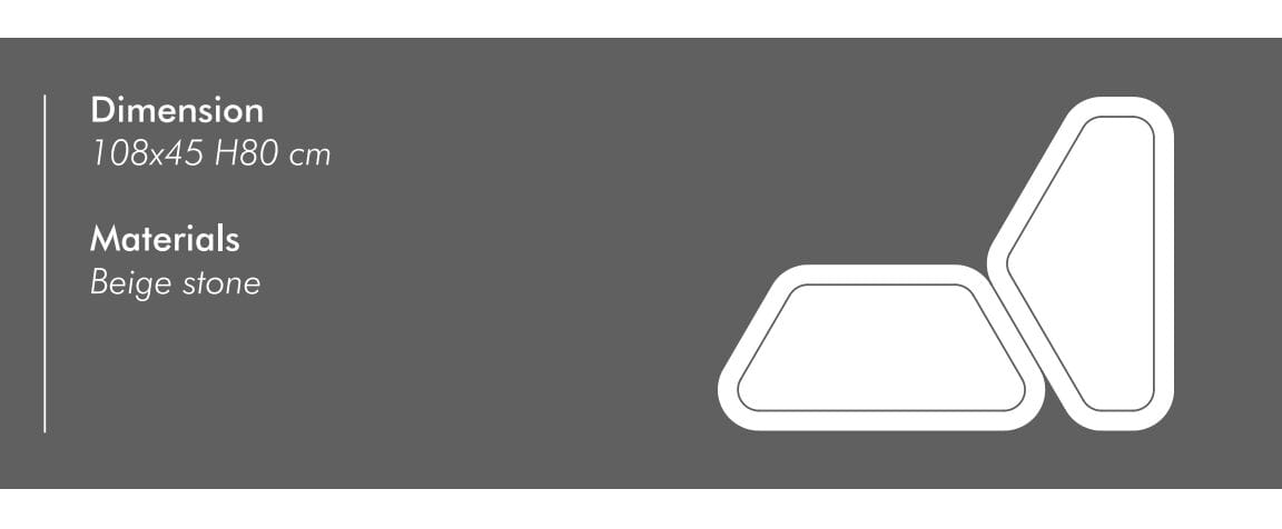 Наружное кресло из камня Лечче PIMAR Messàpo ARCH-00072584 - Вид №3