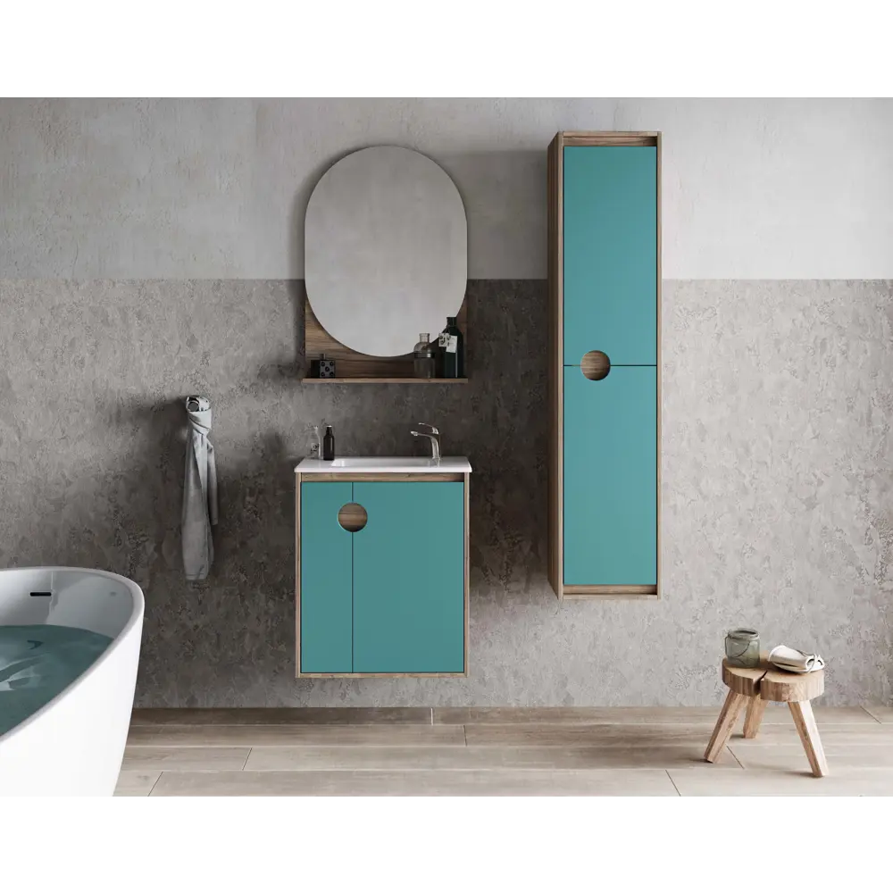 Зеркало Aquaton Анси 60x87 см овальное цвет дерево STLM-2119123 - Вид №7