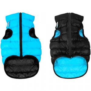 ПР0038386 Куртка для собак двухсторонняя размер XS 30см черно-голубая AiryVest