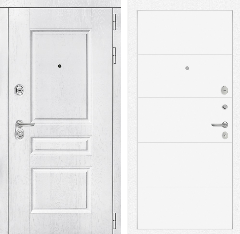90451753 Дверь входная Версаль 88 правый П 13 Белый софт STLM-0227756 LABIRINTDOORS