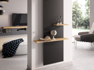 Полка для ванной комнаты с полотенцесушителем