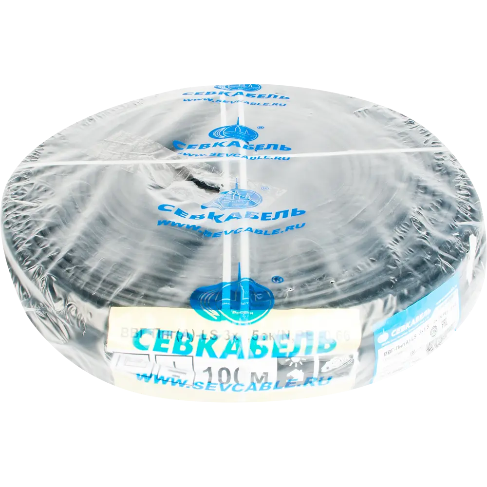 Кабель Севкабель ВВГпнг(А)-LS 3x1.5 100 м ГОСТ 82315575 STLM-2050279  - Вид №2