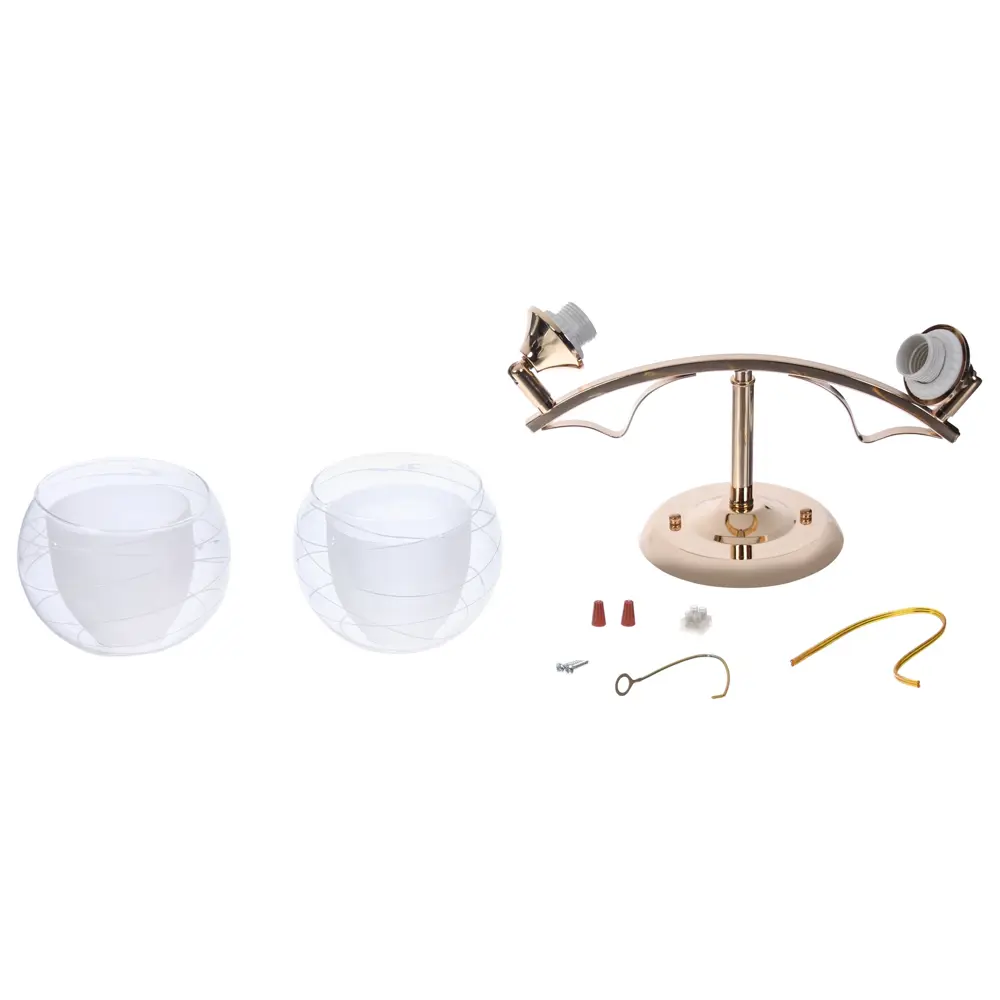 Люстра «Твинс» 2хЕ27х60 Вт, цвет золотой WINK STLM-2063527 - Вид №6