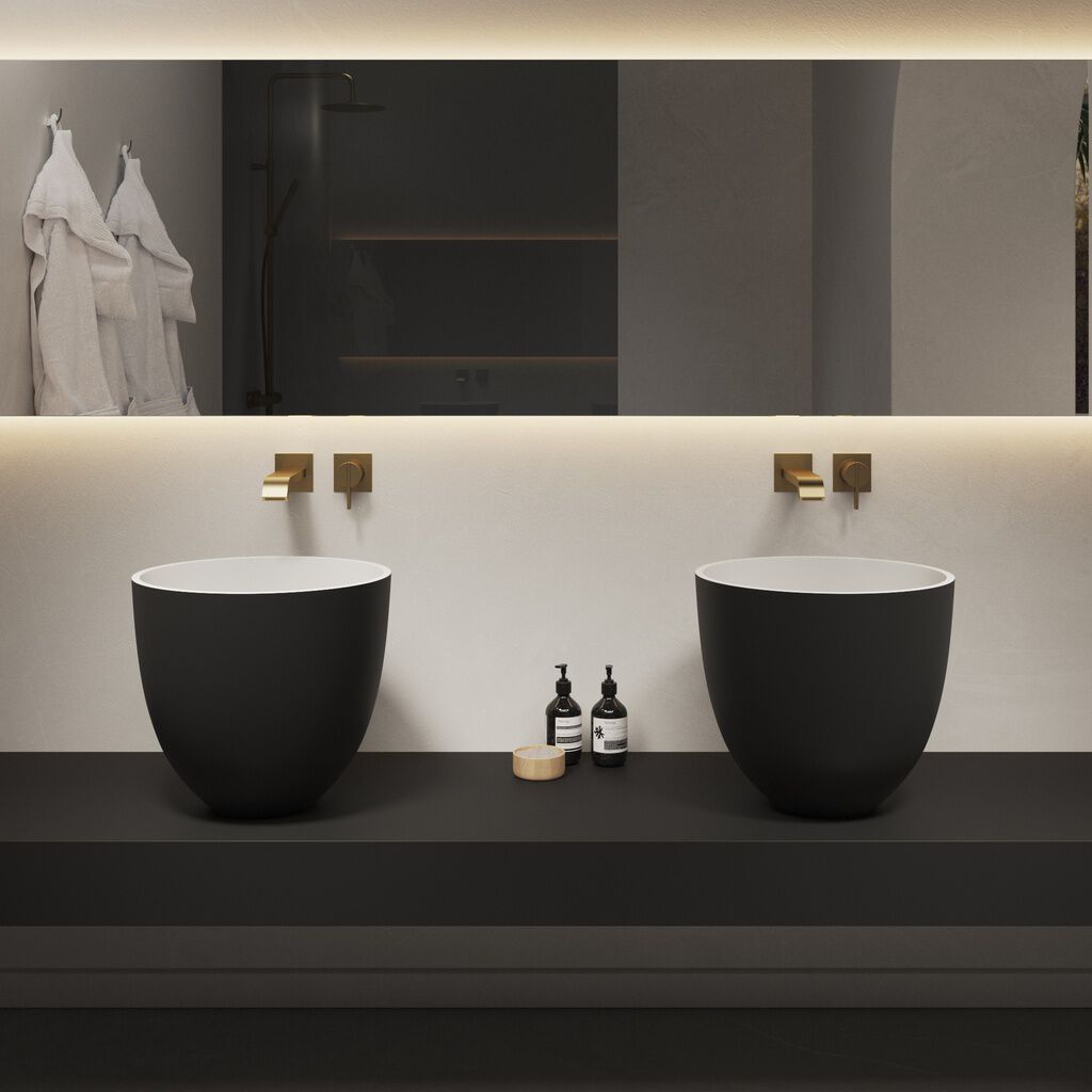 Умывальник с одной столешницей из минерального камня® RILUXA ALYSSUM ARCH-00090185 - Вид №2