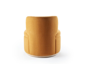 Тканевое вращающееся кресло без подлокотников