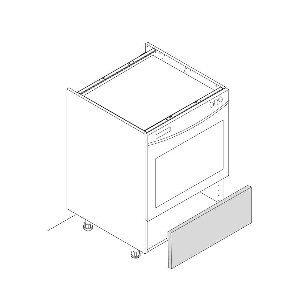 Фасад кухонного шкафа Инта 44.7x16.7 см KONSENSA МДФ цвет зеленый Инта зелёная STLM-2105999 - Вид №10