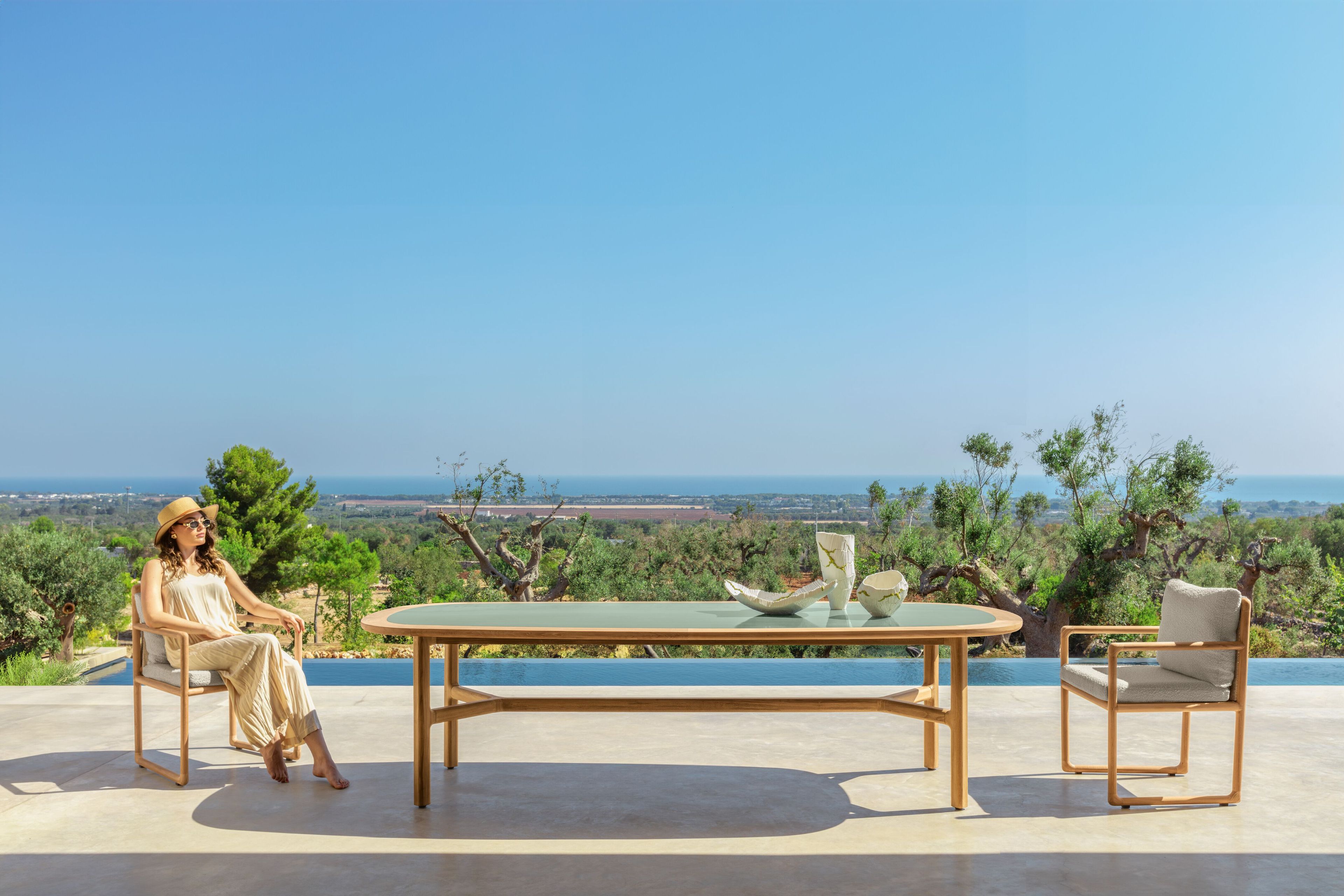 Прямоугольный садовый стол из тикового дерева Talenti Jun ARCH-00101618 - Вид №3