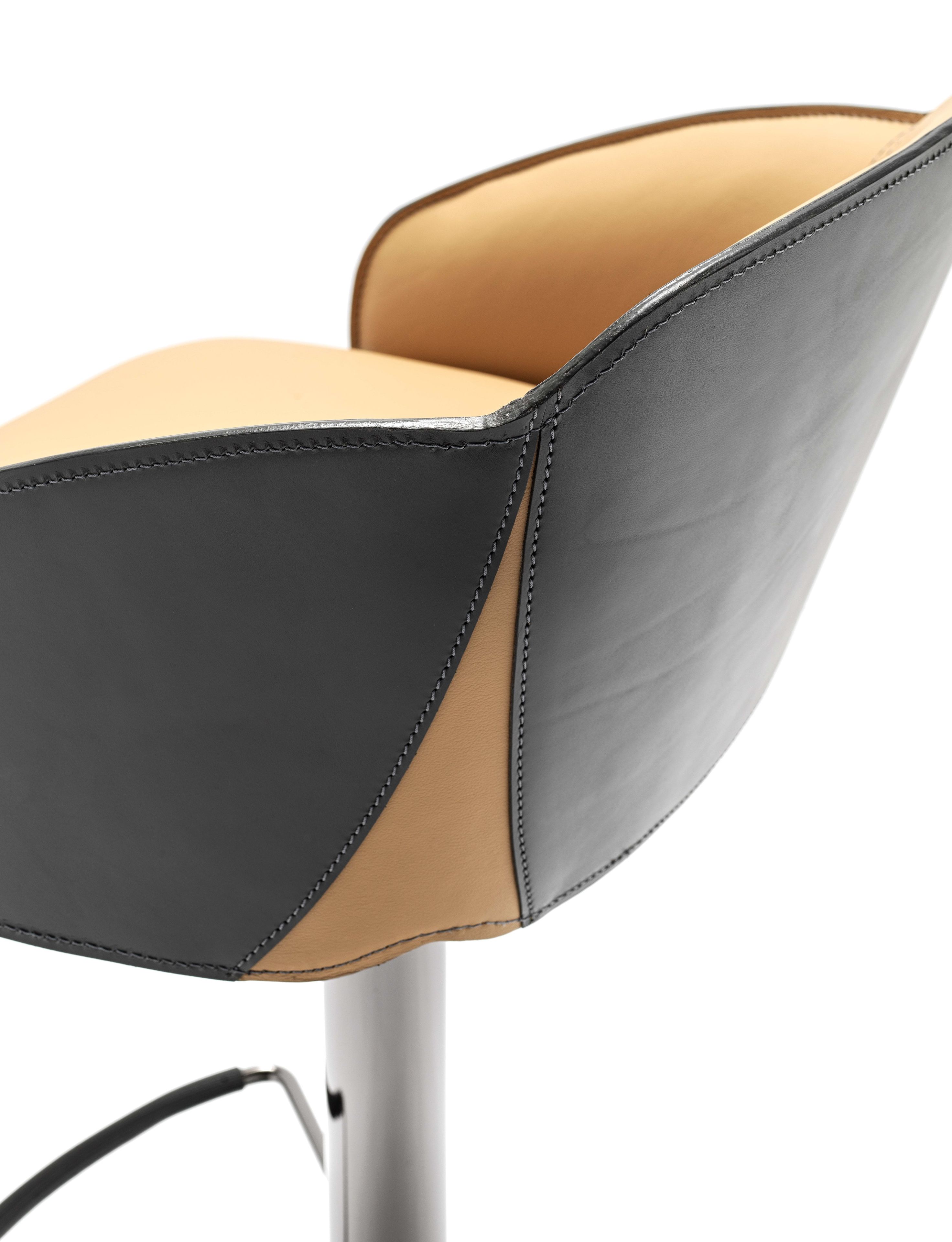 Кожаный стул с подставкой для ног Fasem Electa ARCH-00063216 - Вид №16