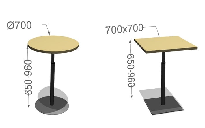 Круглый стол с регулируемой высотой Inno Select ARCH-00105137 - Вид №2