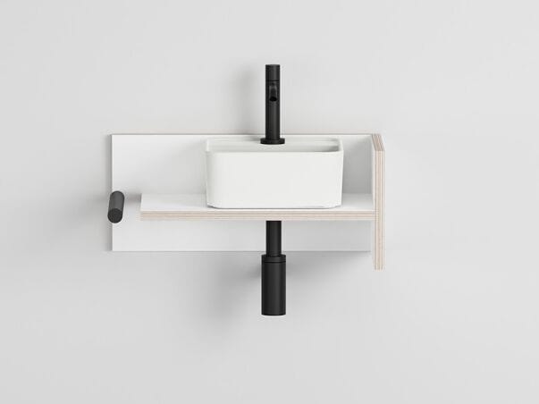 Подвесной умывальник Fenix-NTM® со встроенной раковиной с держателем для полотенец Ceramica Cielo Тео ARCH-00075018 - Вид №2