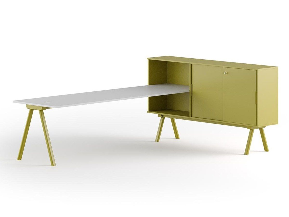 Рабочий стол со встроенной полкой GABER WORKSTATION 2027 SX ARCH-00031485 - Вид №1